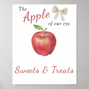 Apfel-Baby-Party - Süßigkeiten und Leckereien Poster