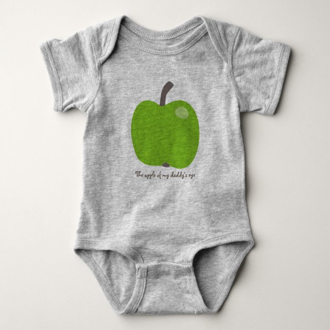 Apfel Baby Strampler (Vorderseite)