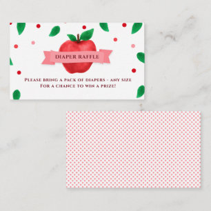 Apfel-Beilage zum Thema "Windeln" Begleitkarte