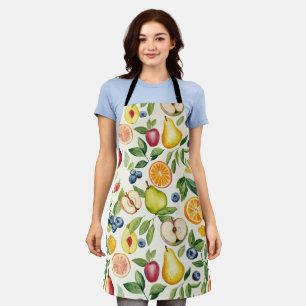 Äpfel Birnen Blaubeeren Orangen Zitrone Limette Fr Schürze