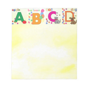 Apfel Buchstabe A Notizblock