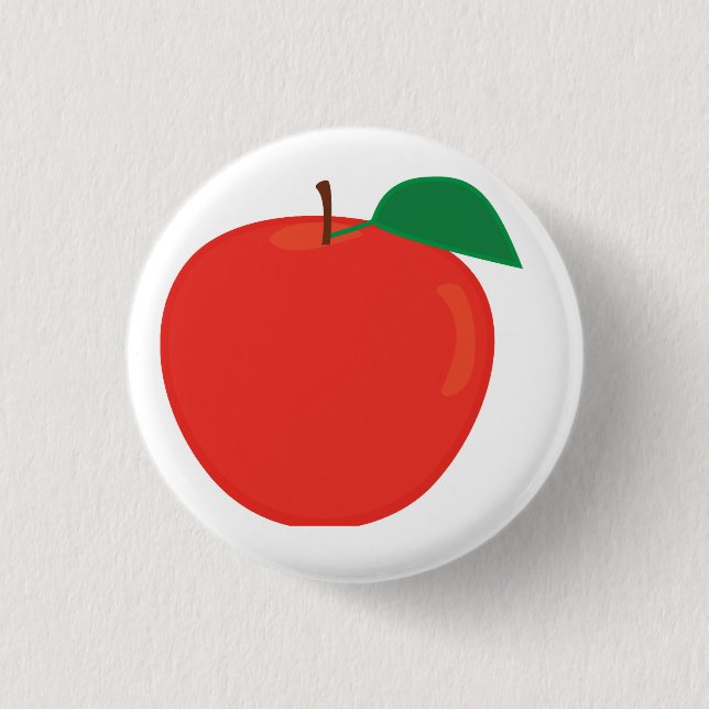 Apfel Button (Vorderseite)