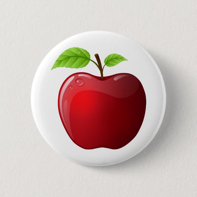 Apfel Button (Vorderseite)