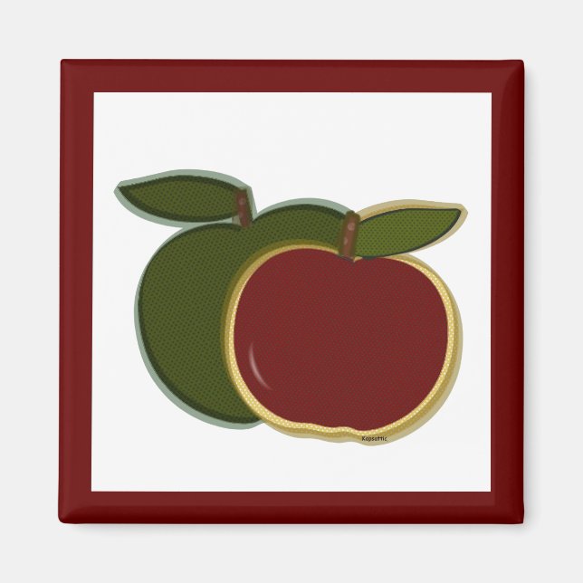 Äpfel (Cranberry) Magnet (Vorne)