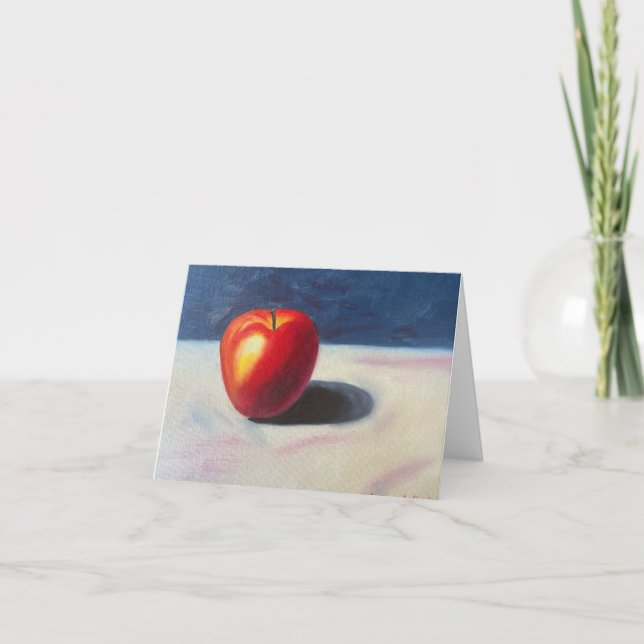 Apfel Dankeskarte (Vorderseite)