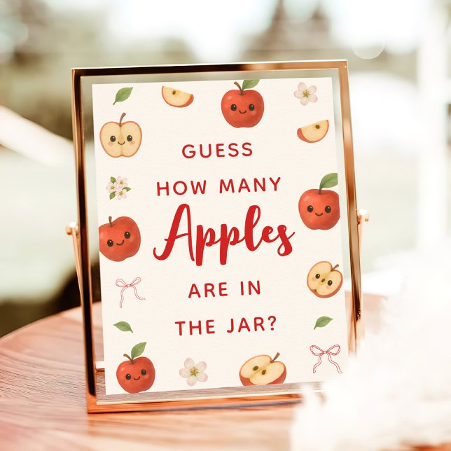 Apfel-Dusche meines Auges schätzt wie viele Äpfel Poster (Von Creator hochgeladen)