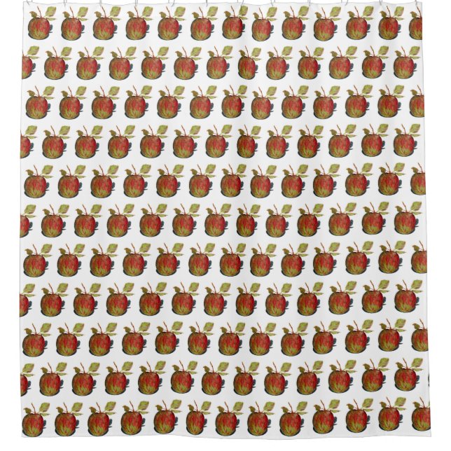 Apfel Duschvorhang (Vorderseite)