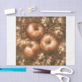 Äpfel ernten seidenpapier