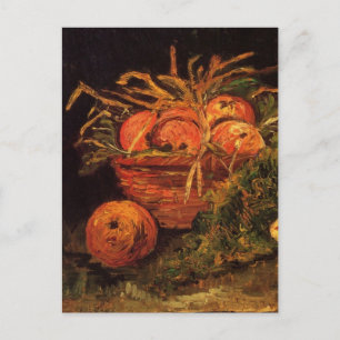 Äpfel, Fleisch und eine Rolle von Vincent van Gogh Postkarte