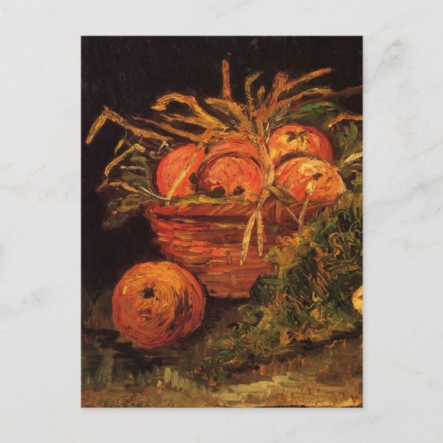 Äpfel, Fleisch und eine Rolle von Vincent van Gogh Postkarte (Vorderseite)