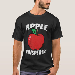Apfel Flüsterer Gartenbau Obstlandwirtschaft Bauer T-Shirt