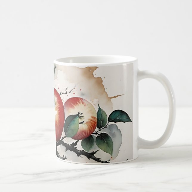 Äpfel für den Tag Kaffeetasse (Rechts)