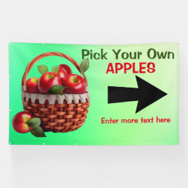 Äpfel für den Verkauf individuell zusammenstellen Banner