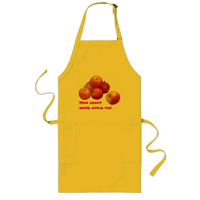 Äpfel für Kuchen Lange Schürze (Vorne)