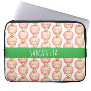 Apfel für Wasserfarben Laptopschutzhülle