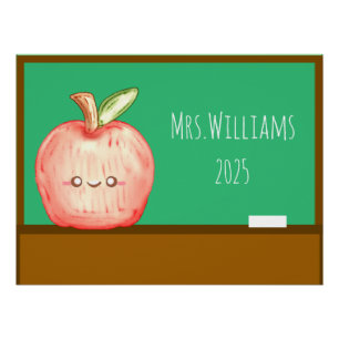 Apfel für Wasserfarben Poster