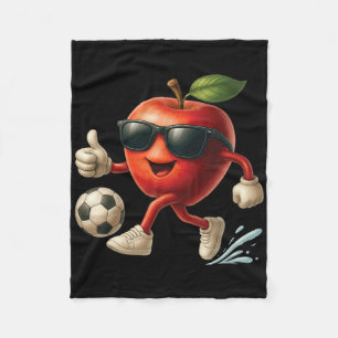 Apfel-Fußball Fleecedecke
