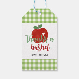 Apfel-Geburtstags-Dankeschön-Geschenk-Anhänger Geschenkanhänger