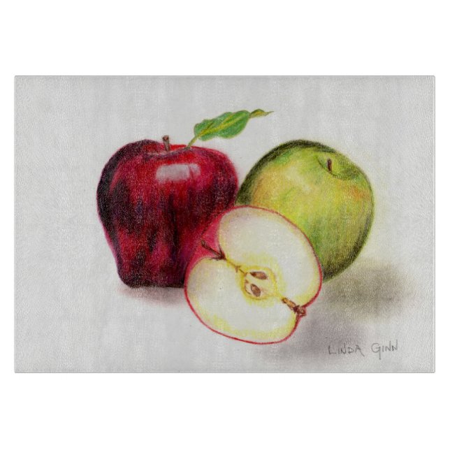 Apfel-Glasschneiden-Brett Schneidebrett (Vorderseite)