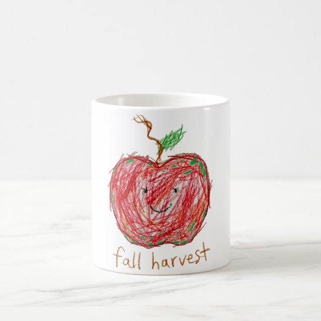 Apfel Herbsternte Kaffeetasse (Mittel)
