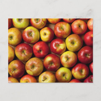 Äpfel Hintergrund Postkarte