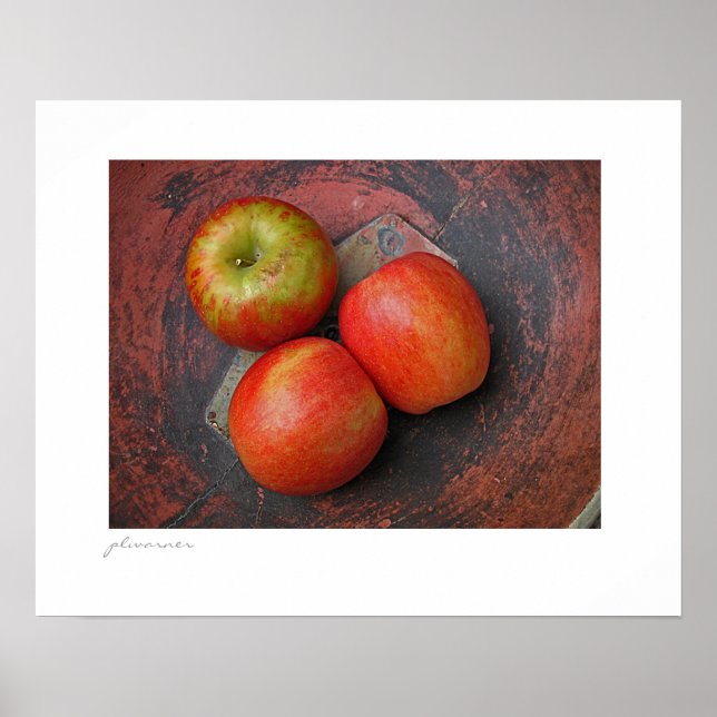 Äpfel im Bauernhof III Poster (Vorne)
