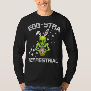 Äpfel im Weltraum Extra Terrestial Alien Ostereier T-Shirt