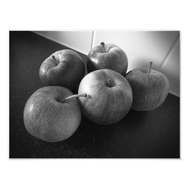 Äpfel in der Küche Fotodruck (Vorne)