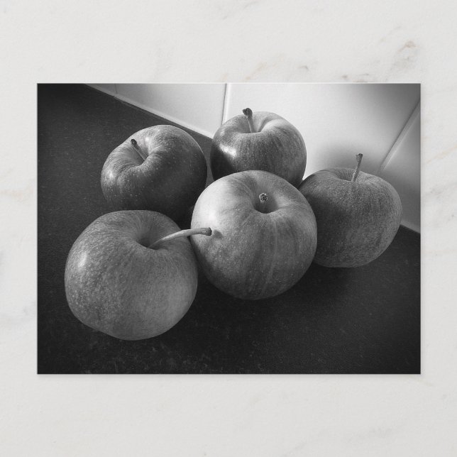 Äpfel in der Küche Postkarte (Vorderseite)