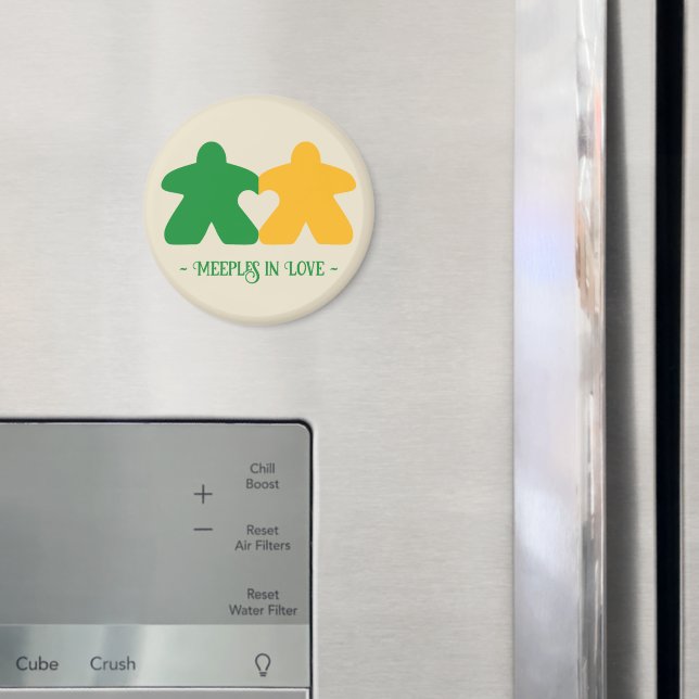 Äpfel in Liebe, Grün und Gelb Magnet (In Situ (Kühlschrank))