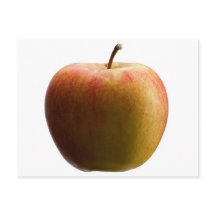 Apfel in mehrfarbiger Farbe.