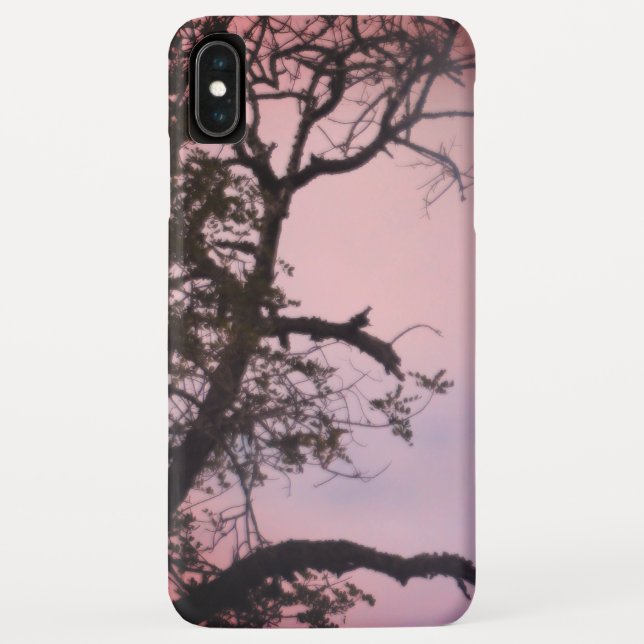 Apfel iPhone x Case TREE IN SUNSET DESIGN (Rückseite)