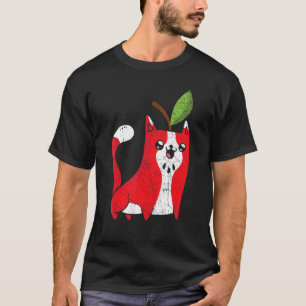 Apfel Katze Apfel Pflück Trupp Apfel Frucht T-Shirt