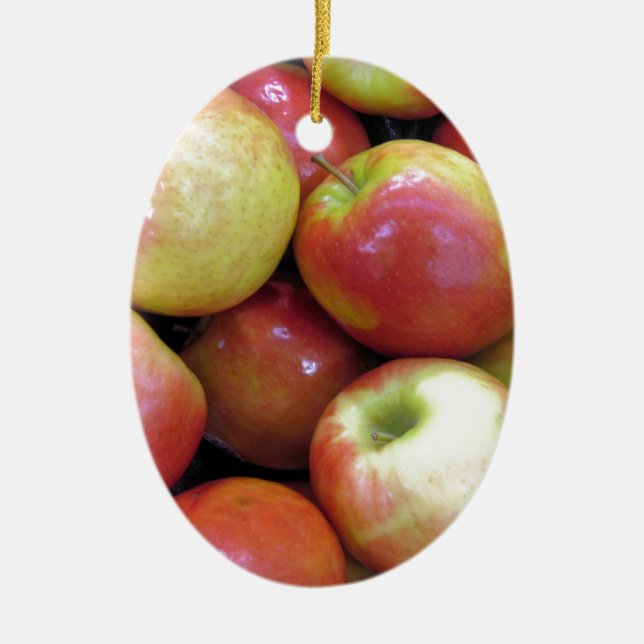 Äpfel Keramikornament (Vorne)