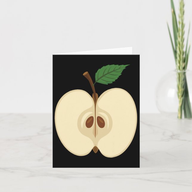Apfel Kostüm  Karte (Vorderseite)
