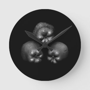 Äpfel - Kunst Klassisch Elegant Spaß einzigartig Runde Wanduhr