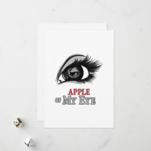 Apfel Mein Auge Schöne Augen Eyelashes Art Feiertagskarte