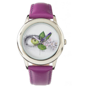 Apfel meiner Augen Surreal zeichnend Kunst Armbanduhr