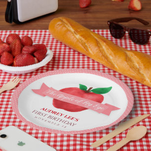 Apfel meines Augenfalles   Sommergeburtsfeier Pappteller