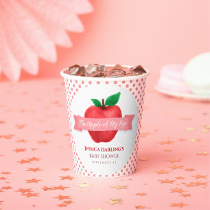 Apfel meines Augenfalles Sommerthema Babydusche Pappbecher