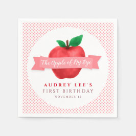 Apfel meines Augenfalles | Sommerthema erster Gebu Serviette