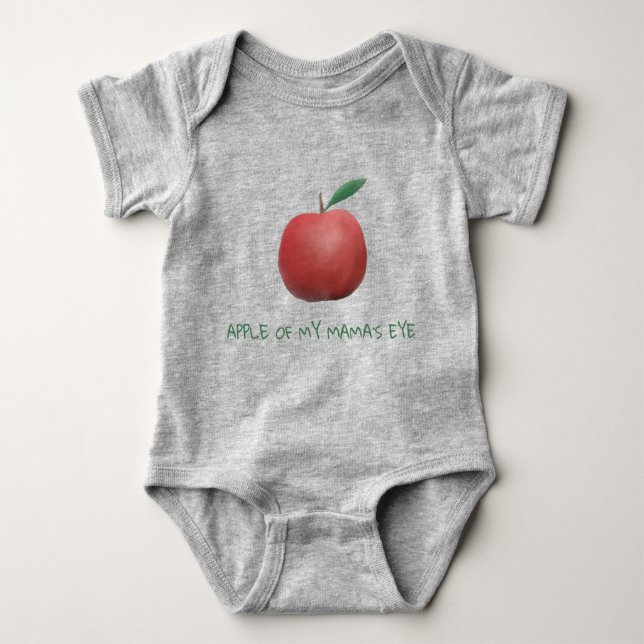 Apfel meines Mutterauges Baby Strampler (Vorderseite)