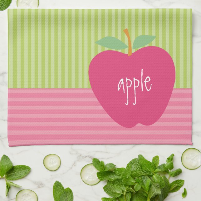 Äpfel Microfiber Küche Handtuch (Gefaltet)