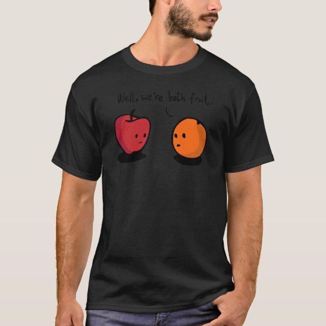 Äpfel mit Orangen vergleichen T-Shirt (Vorderseite)