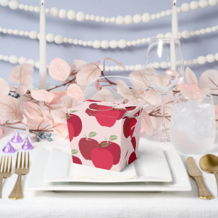 Apfel-Muster-Geschenkbox für Partygeschenke Geschenkschachtel