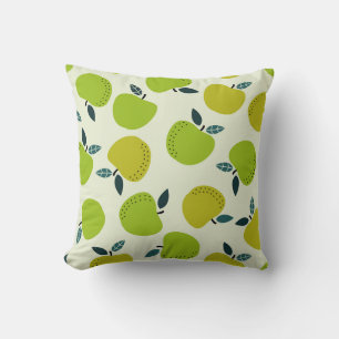 Apfel nahtloses Muster. Frucht Thema Illustration. Kissen