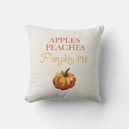 Äpfel Peaches Pumpkin Pie Throw Kissen