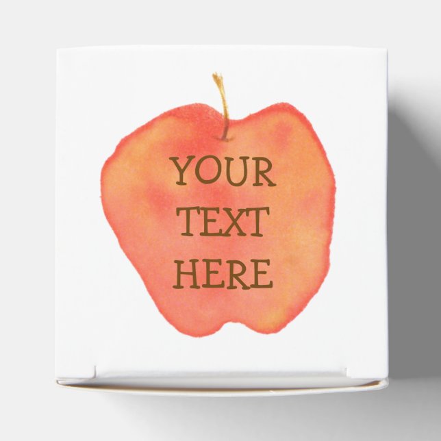 Apfel Personalisiert Geschenkschachtel (Oben)