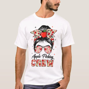 Apfel Pflück Crew Herbst Apfelplantage Frauen Ernt T-Shirt