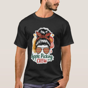 Apfel Pflück Crew Herbst Apfelplantage Frauen Ernt T-Shirt